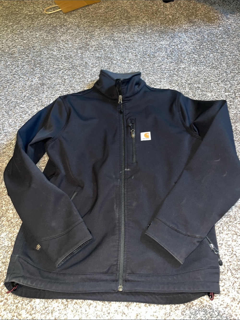 Carhartt Black Lightweight Full-Zip Shirt Jacket